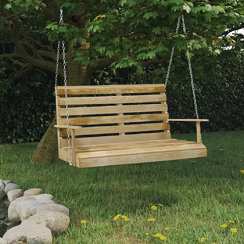vidaXL Balancelle Bois de pin imprégné 110 cm
