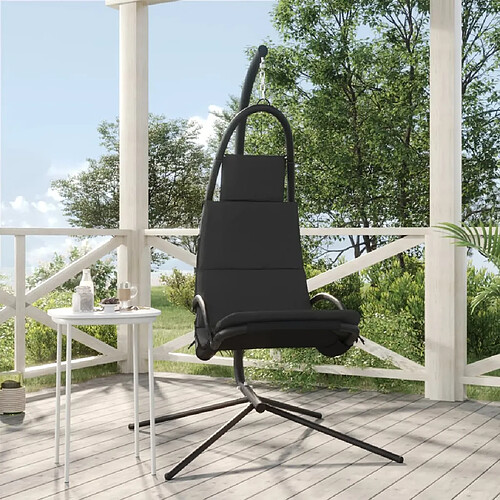 vidaXL Chaise Balançoire Jardin Gris