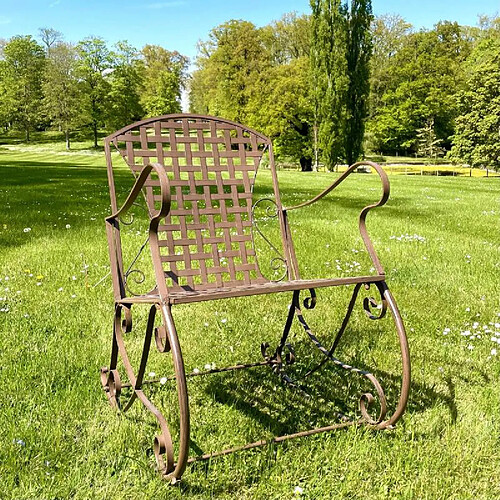L'héritier du temps rocking chair Louisiane - marron