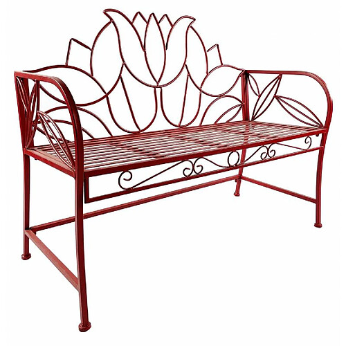 L'héritier du temps Banc de jardin Tulipe - Rouge