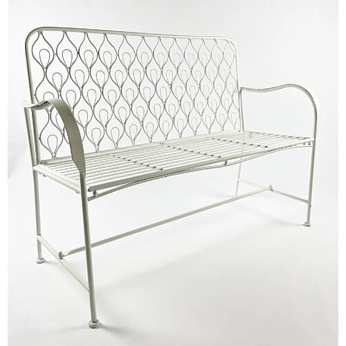 L'héritier du temps Banc de jardin 2 places - Blanc