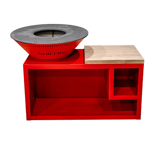 Grill chic Brasero de jardin - Rouge