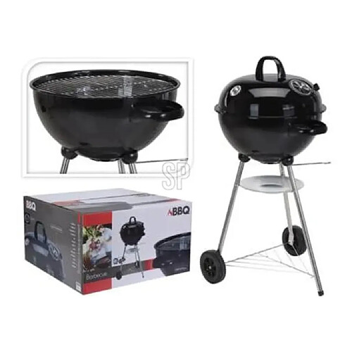 ProGarden Barbecue boule noir