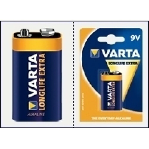 Varta pile 9V Longlife Extra - Bleu