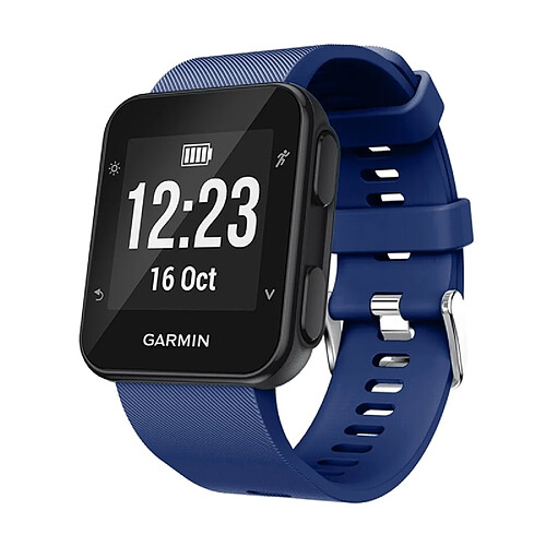 Wewoo Dragonne Sport silicone Garmin Forerunner 35 - Bleu Aqua