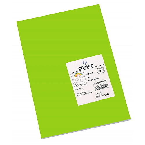 Iris Papiers Carton Fluor - Vert (50 Unités)