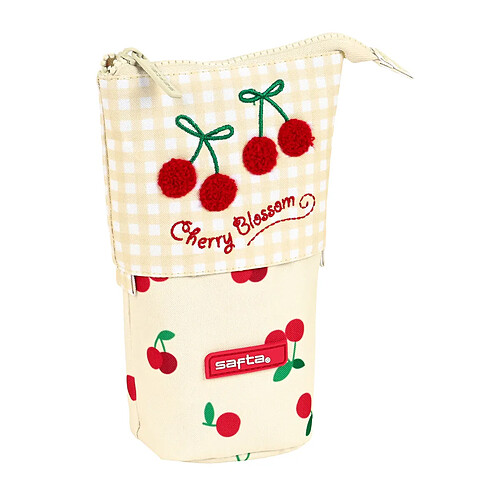 Safta Trousse Gobelet Cherry Beige