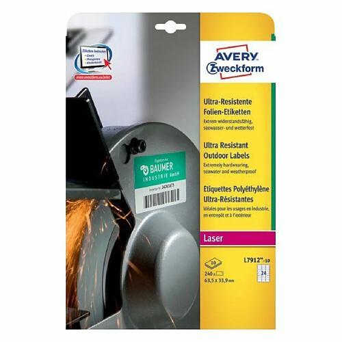 Etiquettes Avery universelles PE | 240 pcs