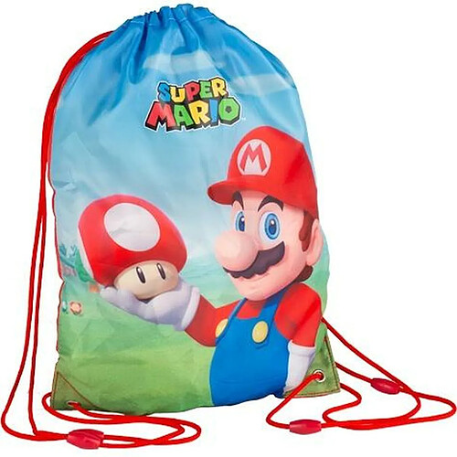 Super Mario Sac à Dos Ficelles Rouge