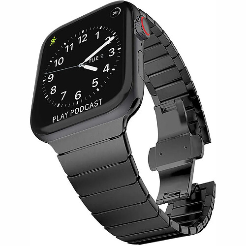 Cadorabo Bracelet acier Apple Watch Series 7/8 45mm - Noir