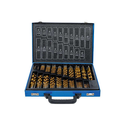 Bgs Jeu de forets métal TiN - 170 pièces