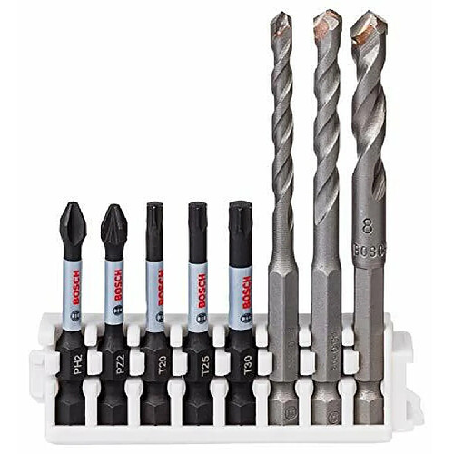 Bosch Assortiment embouts et forets - 8 pièces