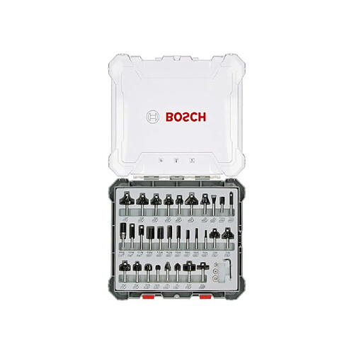 Bosch Kit de fraises bois 6 mm - 30 pièces