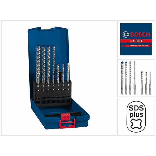 Bosch coffret forets béton SDS 7X - 7 pièces