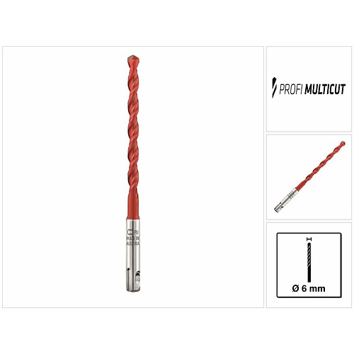 Alpen Foret multi-matériaux SDS-plus - Lot de 3