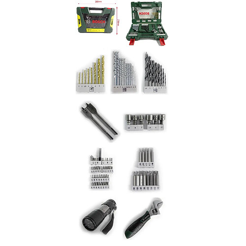 Bosch coffret forets et embouts - 83 pièces