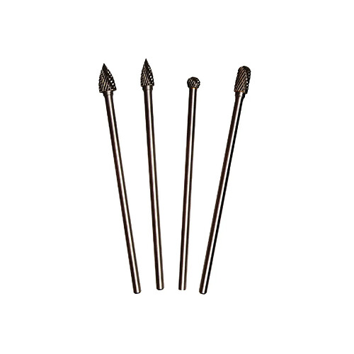 Bgs Coffret fraises HSS longues - 4 pièces