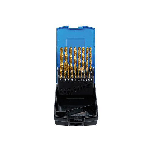 Bgs Coffret forets hélicoïdaux titane - 19 pièces