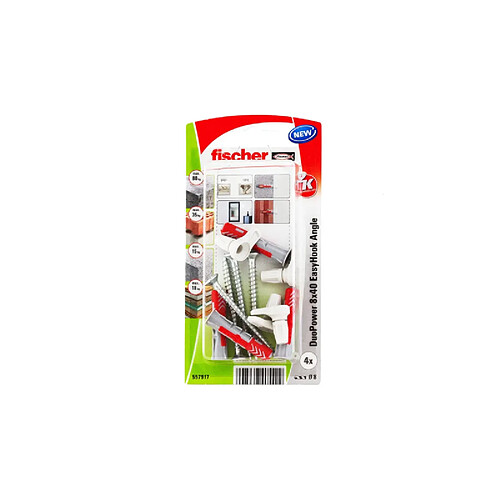 Fischer clous d'angle Duopower - Lot de 4