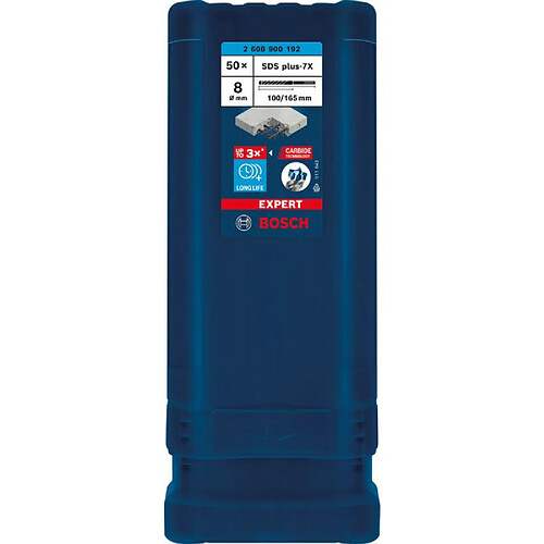 Bosch forets béton SDS-plus 7X - lot de 50