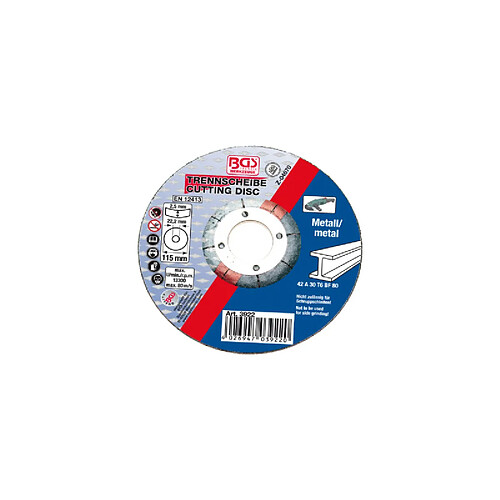 Bgs disque abrasif métal - 115 mm