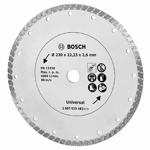 Bosch Disque turbo tronçonnage pierre - 230 mm