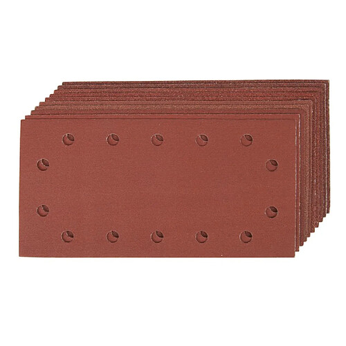 Silverline 1/2 Feuilles abrasives auto-agrippantes