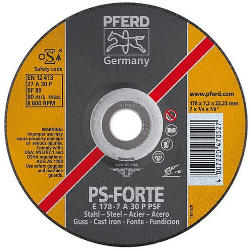 Pferd Disque à meuler acier - 125 mm