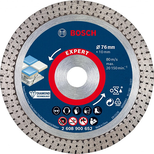 Bosch disque diamant Expert HardCeramic - 76 mm