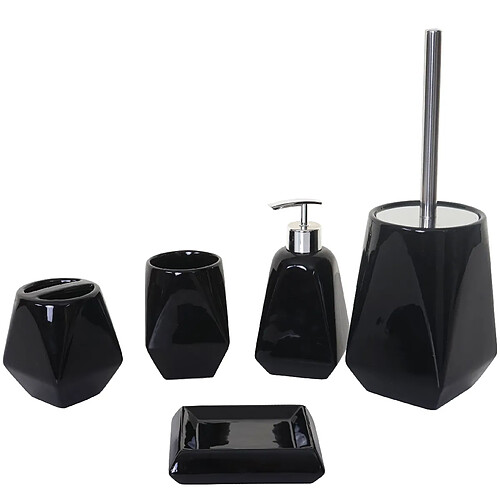 Decoshop26 Ensemble salle de bain noir 04_0003022