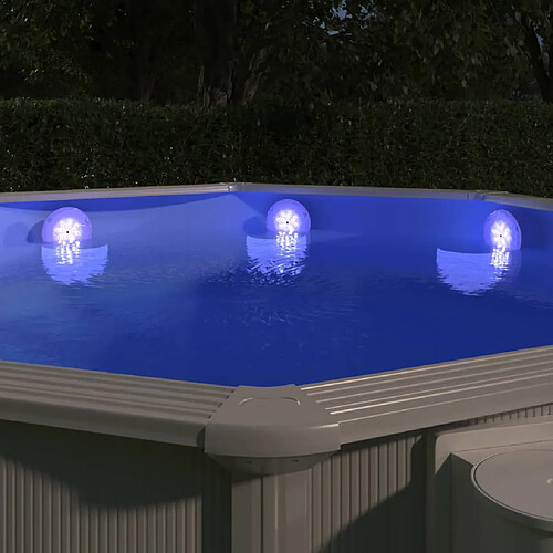 vidaXL Lampe LED flottante submersible pour piscine