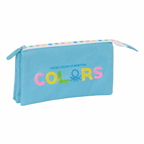 Trousse Triple Benetton - Bleu ciel