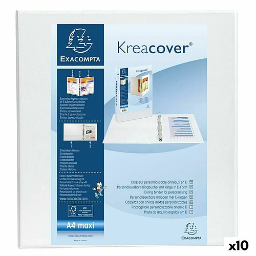 Exacompta Kreacover Blanc A4+
