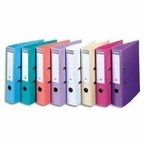 Exacompta Classeur à levier pastel - Lot de 10