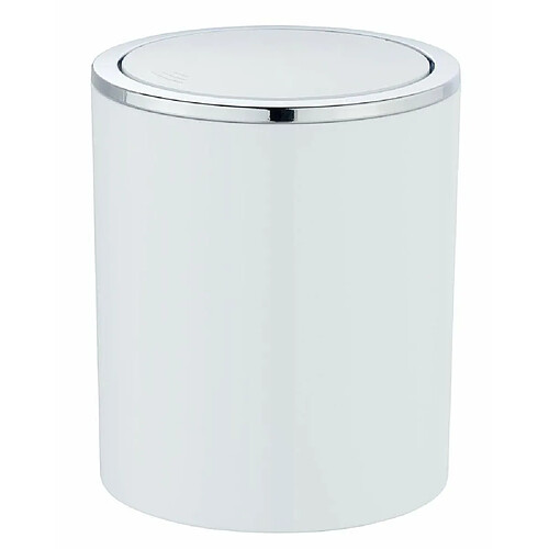 Wenko Inca Poubelle à Couvercle Oscillant 2 L Blanc