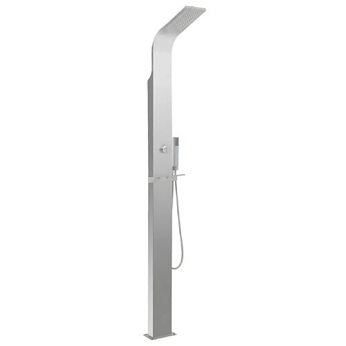 vidaXL Inox Incurvé