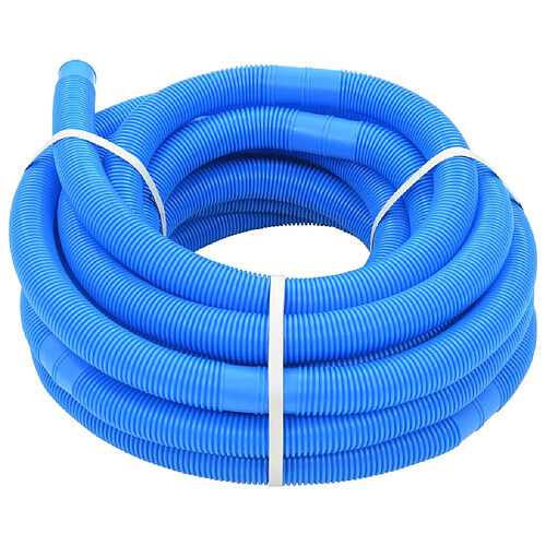 VIDAXL Tuyau de piscine Bleu 32 mm 15,4 m