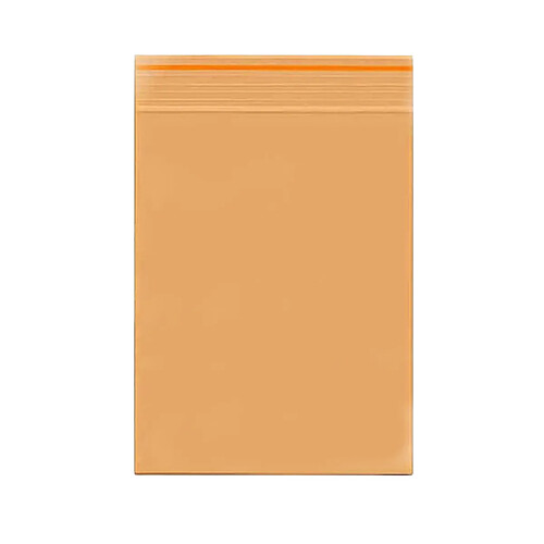 Lot 100 Sachets Zip 40x60mm - 60 Microns Orange