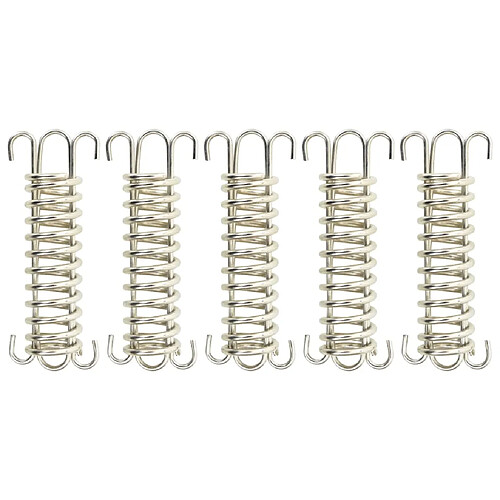 vidaXL Verrous à ressort voile d'ombrage 5 pcs