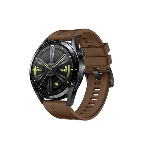 Phonecare Bracelet SmoothSilicone pour Huawei Watch GT 3 Pro 43mm - Brun