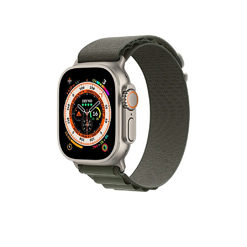 Avizar EKO Bracelet Textile Pour Apple Watch Ultra 49mm - Kaki