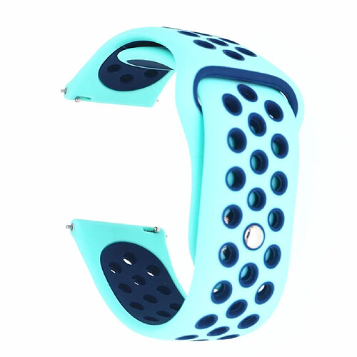 Bracelet silicone bicolore Samsung Galaxy Watch Active - Bleu clair/bleu foncé
