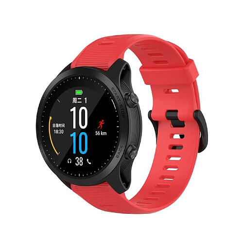 Bracelet Silicone Rouge pour Garmin Forerunner 945/Fenix 5 Plus