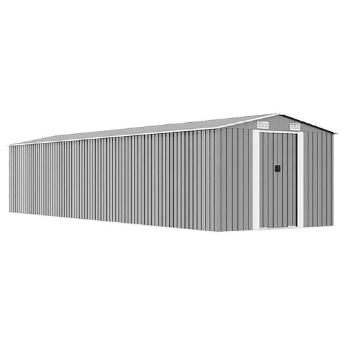 vidaXL Abri de jardin - Gris