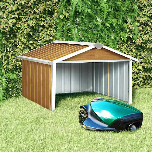 vidaXL Abri pour robot de jardin - Marron