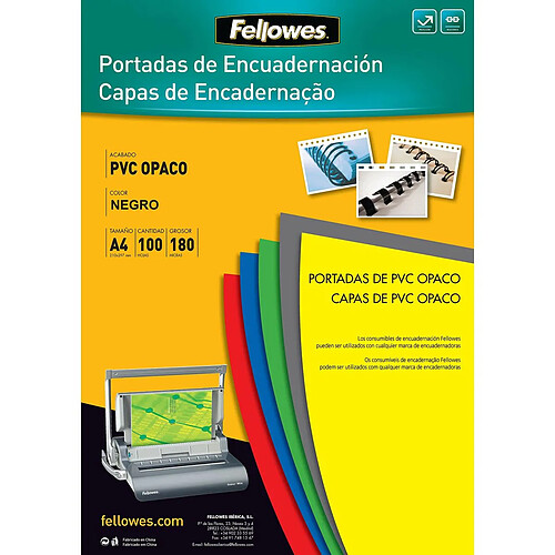 Fellowes Couverture reliure - Noir