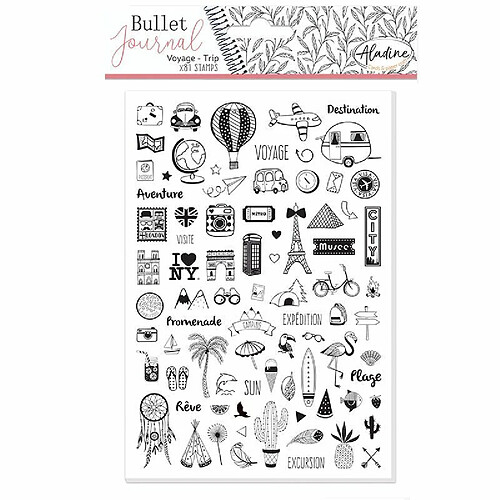 Aladine Tampons Mousse Carnet Voyage
