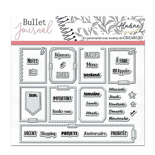 Aladine 13 Tampons Transparants Semaine