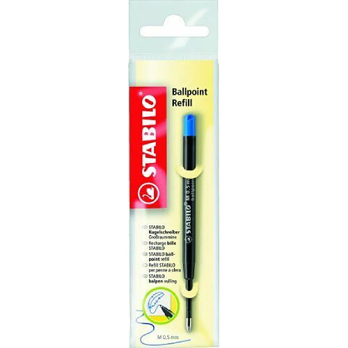 Stabilo 2/041-02 - Recharge Stylo Bille - Bleu