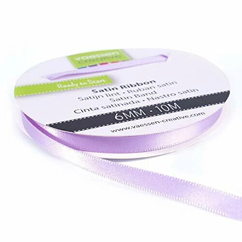 Vaessen Creative vaessen_creative Ruban Satin 6 mm x 10 m - Lilas